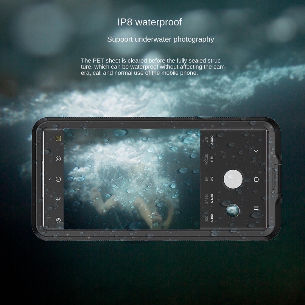 Ốp Điện Thoại Chống Thấm Nước IP68 Cho Samsung Galaxy S22 S21 Ultra FE S20 Plus Note 20 Ultra