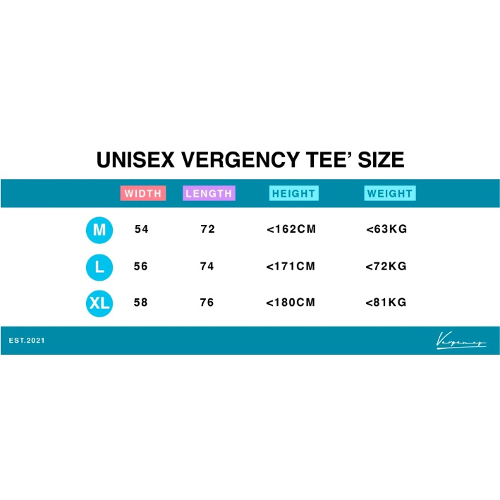 Áo thun Vergency nhiều màu colorful basic tee Vergency