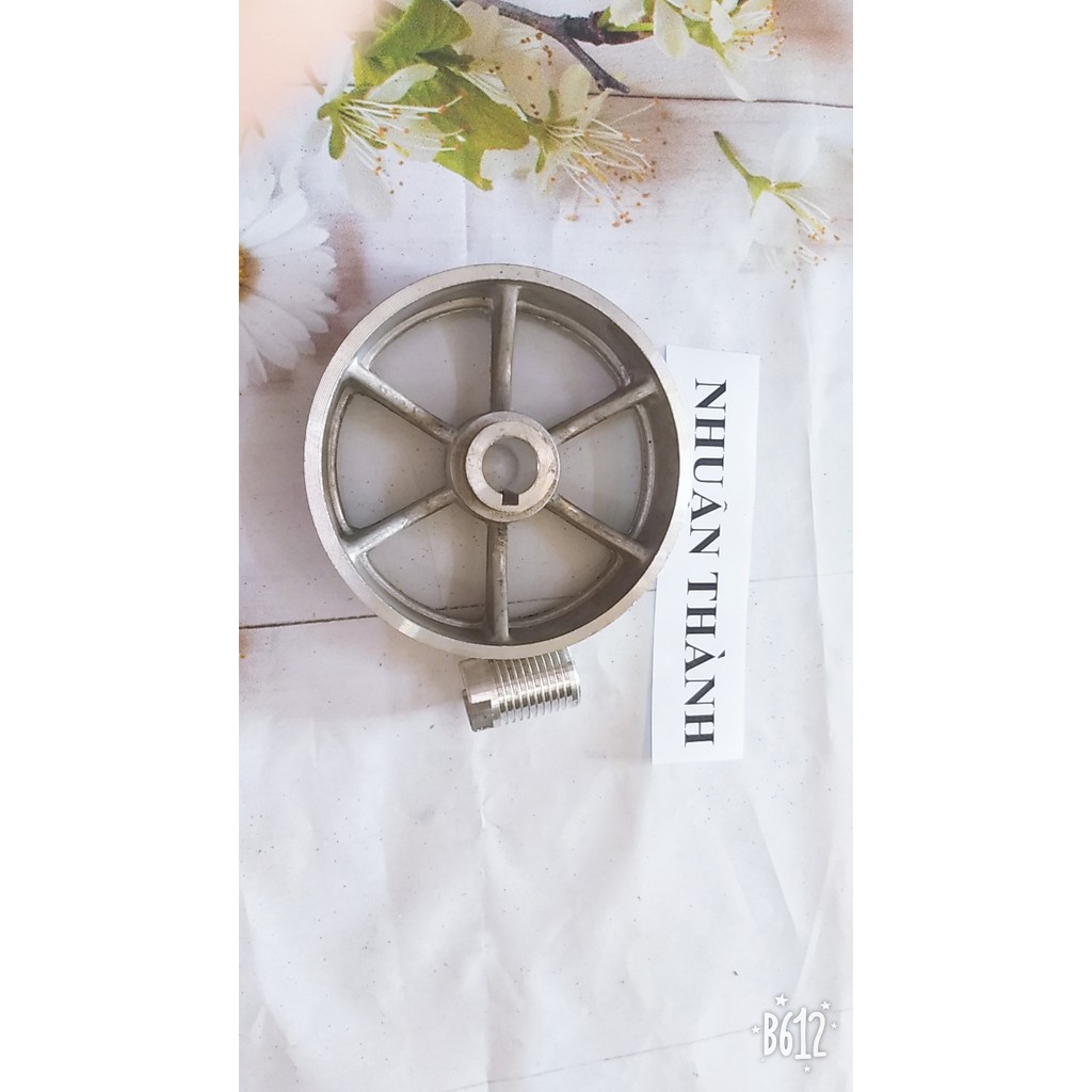 Bu li máy cắt sắt dây curoa chạy than loại có ngoàn