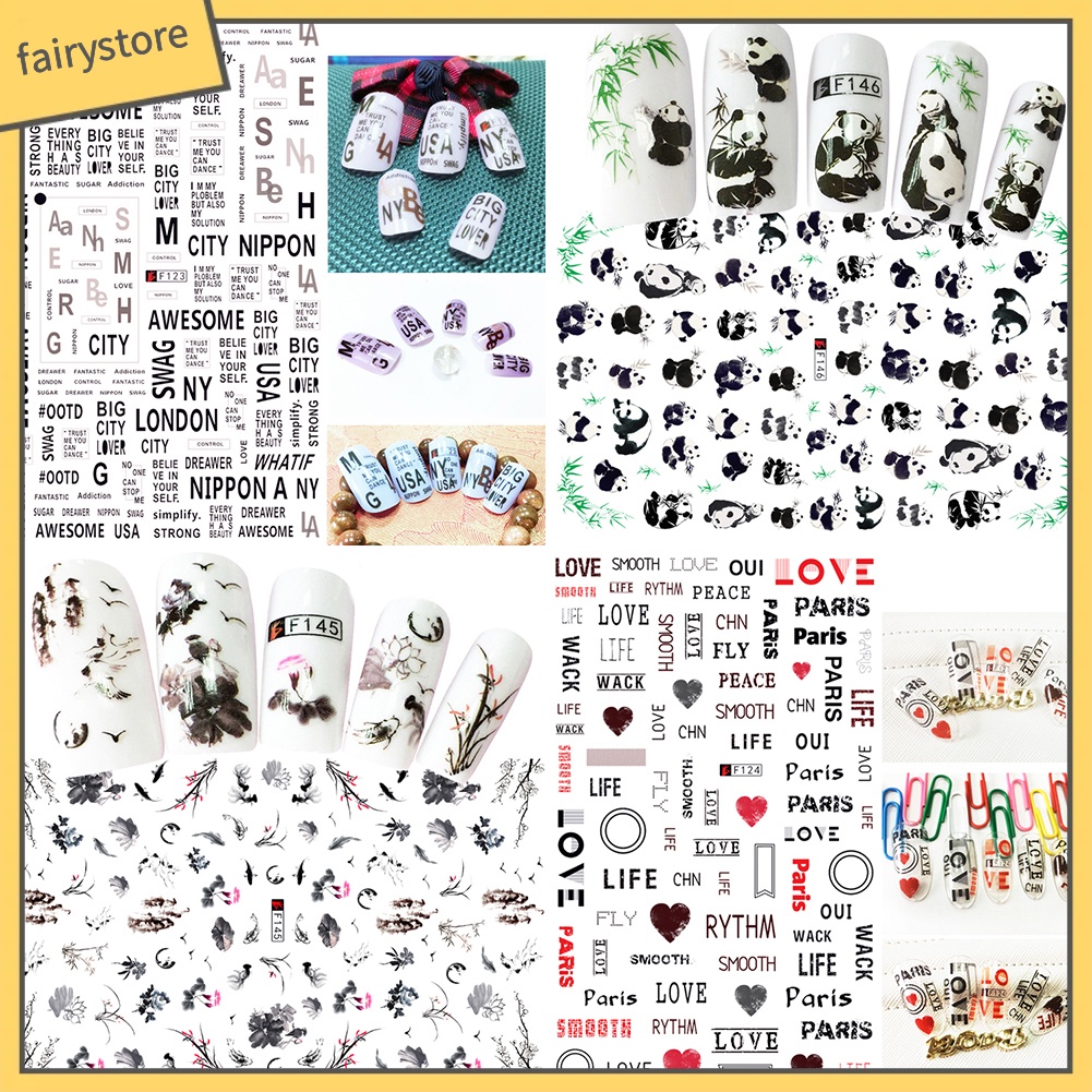 Tờ Miếng dán trang trí móng tay xinh xắn