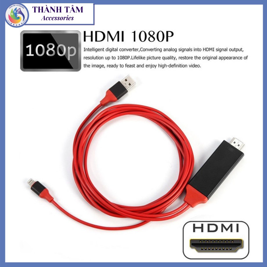 Cáp HDMI Kết nối Iphone với Tivi Chính Hãng