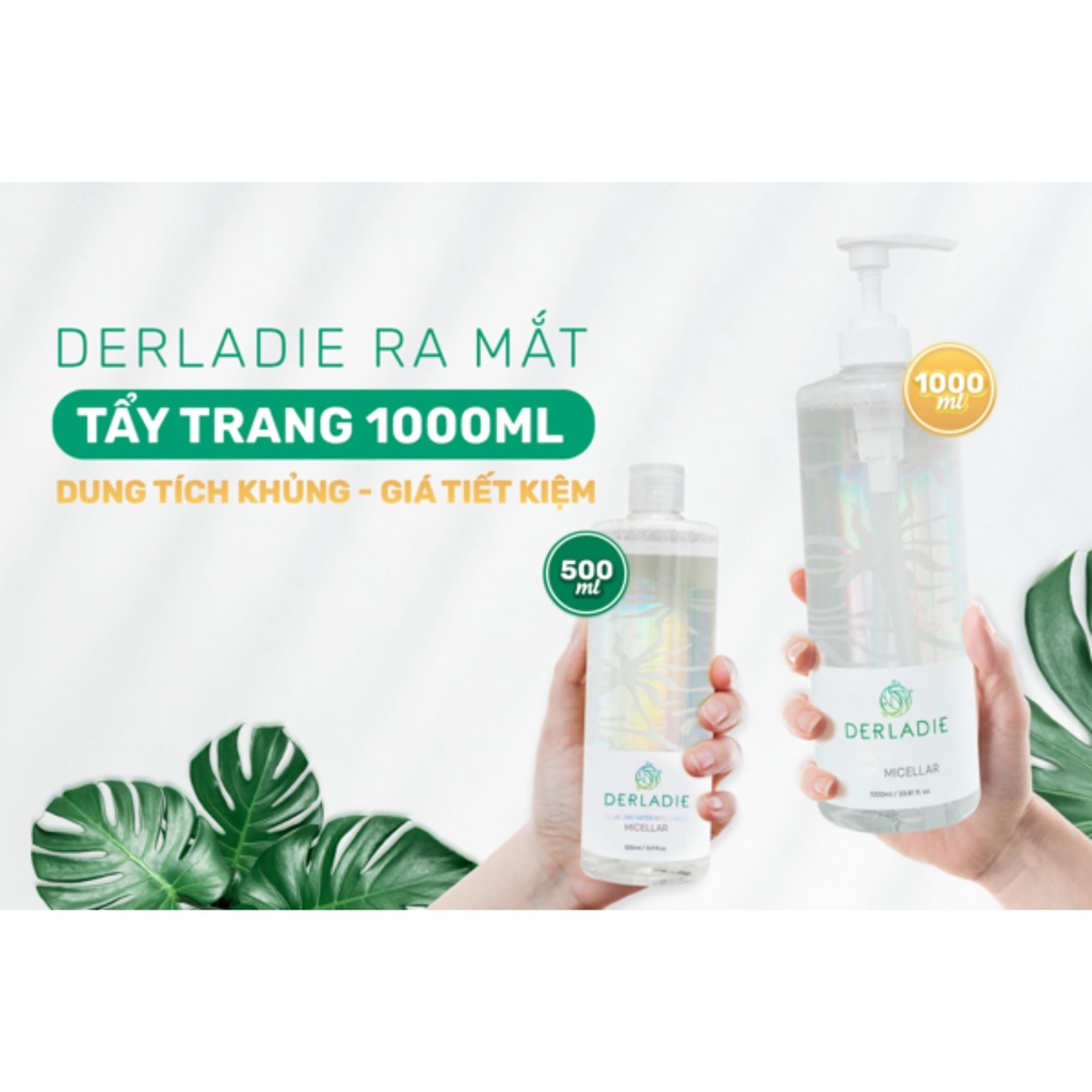 Nước Tẩy Trang Derladie Cleansing Water Witch Hazel Làm Sạch Ngừa Mụn Trên Da 500ml