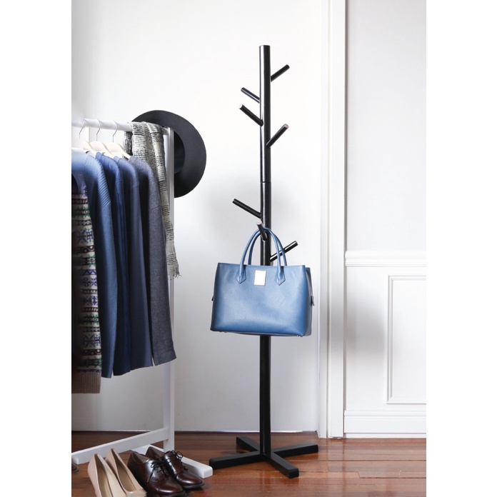 CÂY TREO QUÂN ÁO - PHỤ KIỆN HÀN QUỐC - STANDING HANGER BLACK - ORI NỘI THẤT HÀN QUỐC