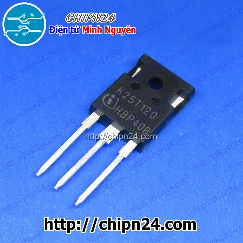 [1 CON] IGBT K25T120 (K25T1202) TO-3P 25A 1200V (Kênh N)