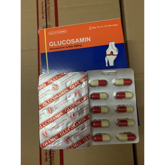 Viên uống XƯƠNG KHỚP GLUCOSAMIN Sulfate 250mg giảm đau nhức xương khớp, hỗ trợ điều trị thoái hóa khớp