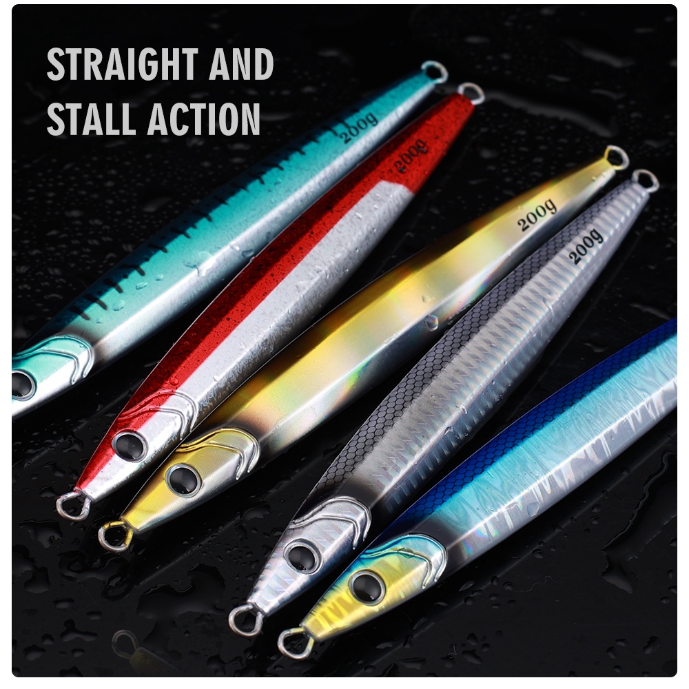 Mồi Giả Câu Cá Phát Sáng Bằng Kim Loại 100g 130g 160g 200g