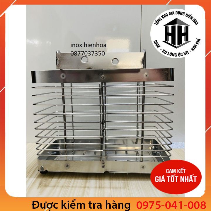 Ống đựng đũa muỗng bằng inox  2 ngăn OD 02 trong nhà bếp ỐNG ĐŨA ĐÔI VUÔNG