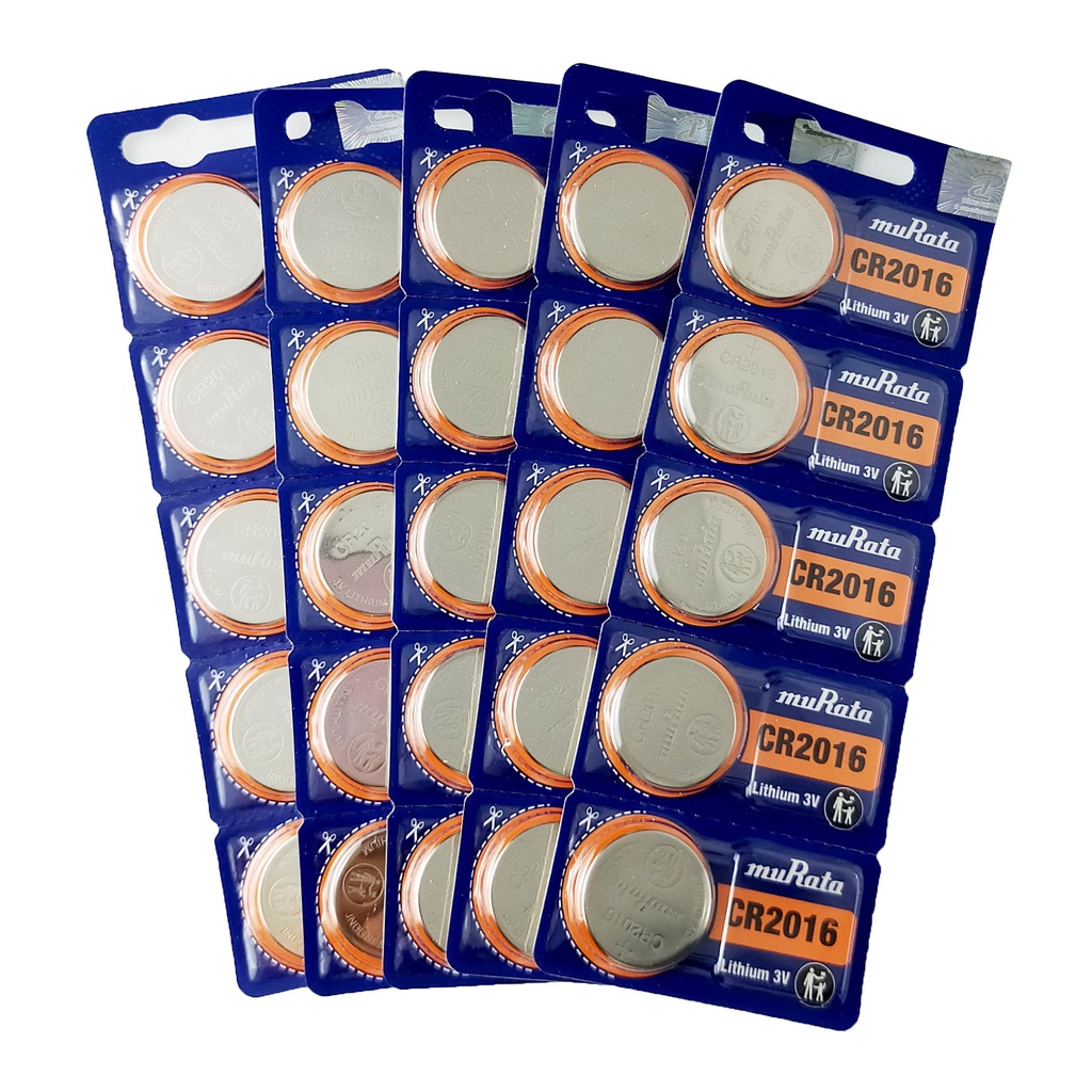 [NK CHÍNH HÃNG] Pin Khuy Cúc Áo MURATA CR2016 3V Lithium dùng cho remote, chìa khóa điện tử ô tô, xe máy, máy tính...
