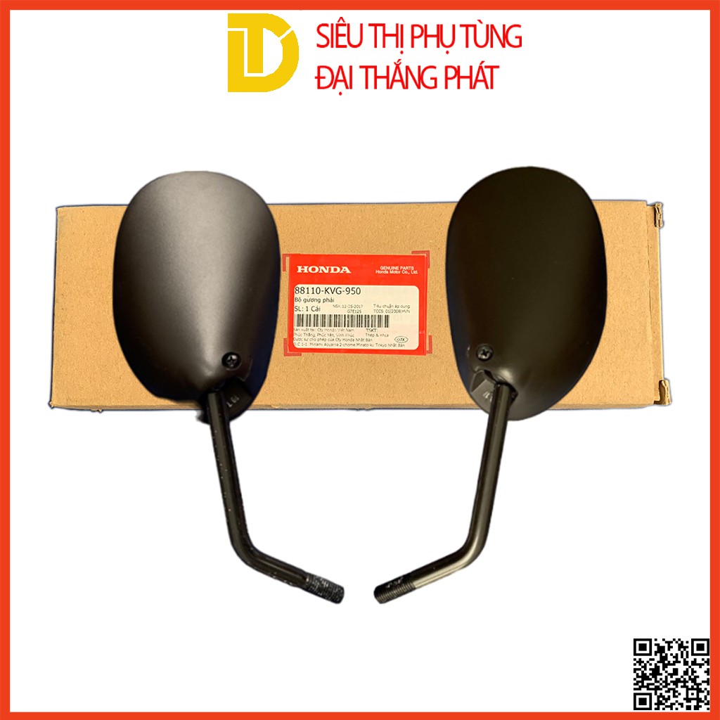 Bộ gương chiếu hậu | Kiếng chiếu hậu trái phải AirBlade | Air Blade FI zin chính hãng Honda