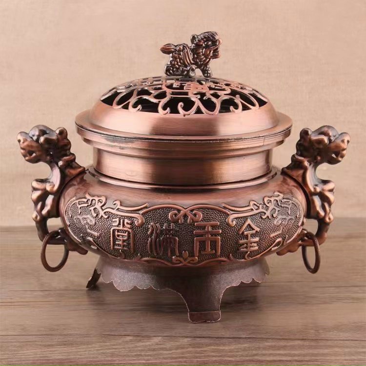 Xông Trầm Hợp Kim 3 Màu , Đồng Vàng, Hồng - Phật Gíao Tuệ Quang