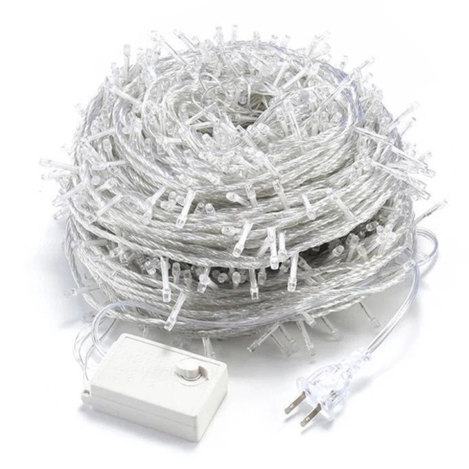⚡️Combo 2 ⚡️ dây led 100m,600 bóng có chớp ánh sáng vàng