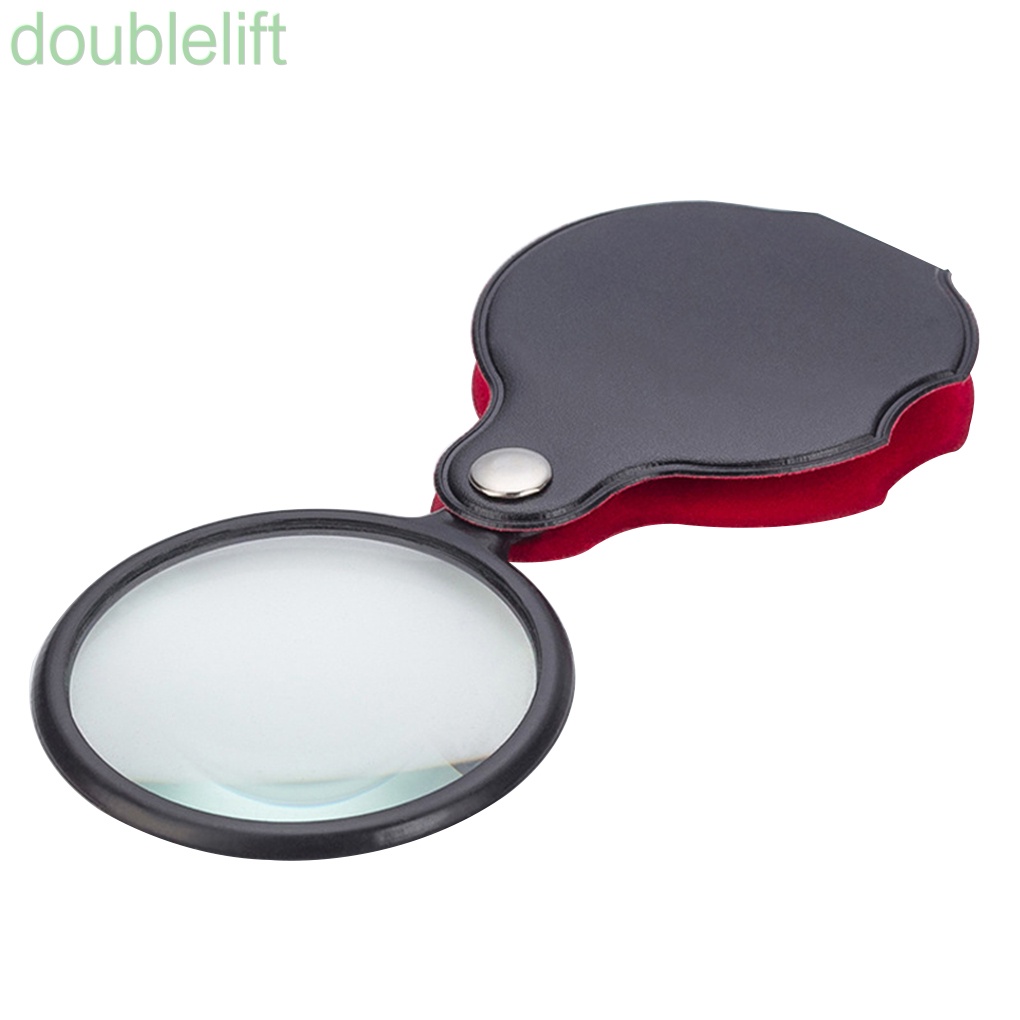 Kính lúp mini bỏ túi kích thước 8x 50mm dùng đọc trang sức màu sắc ngẫu nhiên