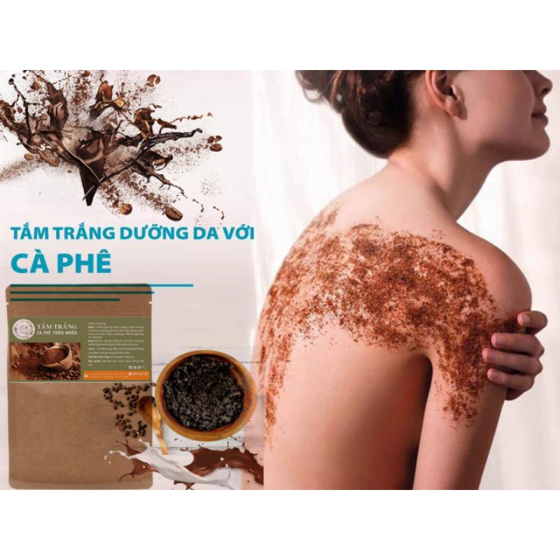 TẮM TRẮNG CÀ PHÊ HANDMADE NHÀ BỘT TRẮNG SÁNG BẬT TONE MỀM MỊN