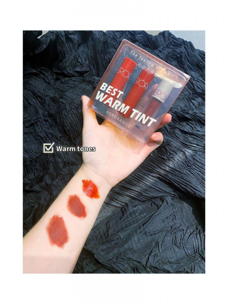 Set 3 Thỏi Son Lì Mini Dễ Thương Thương Hiệu Herorange
