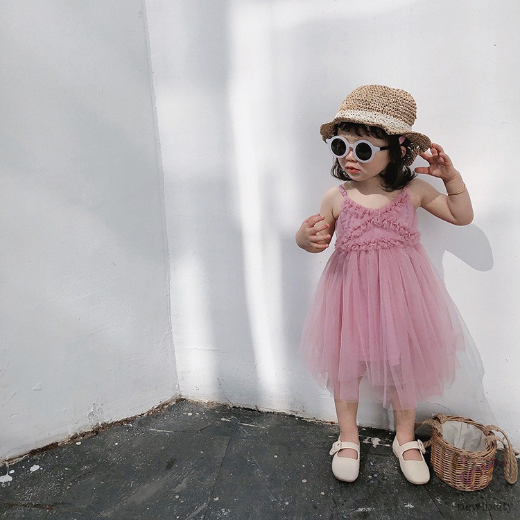 Đầm xòe công chúa phong cách Hàn Quốc thời trang xinh xắn cho bé gái