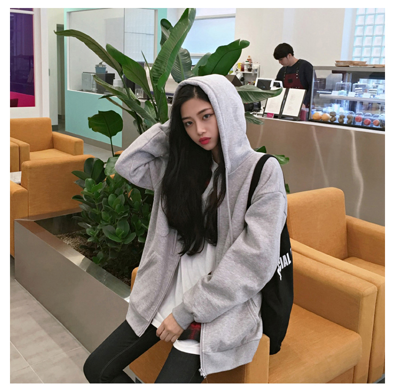 SUXI Áo Sweater Màu Trơn Thời Trang Thu Đông Xinh Xắn Cho Nữ