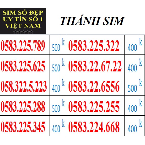 H33.2 SIM SỐ ĐẸP UY TÍN CHẤT LƯỢNG - THÁNH SIM