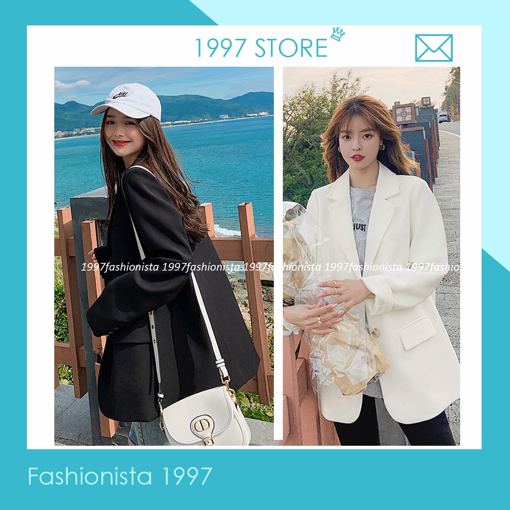 Áo blazer nâu tây 1 lơp phong cách Hàn quốc- Áo vest ,áo blazer nữ vải trượt vạt bầu dáng rộng,hàng xuất khẩu | BigBuy360 - bigbuy360.vn