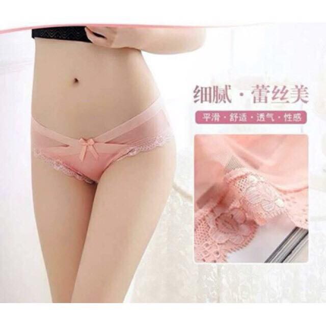 QUẦN LÓT LƯỚI CHÉO REN PHỐI NƠ cao cấp