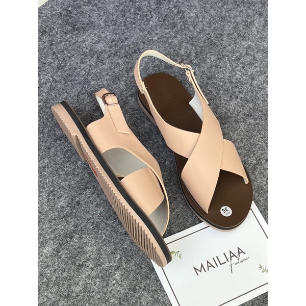 Sandal quai chéo MAILIAA đế xịn loại 1 đi ôm chân