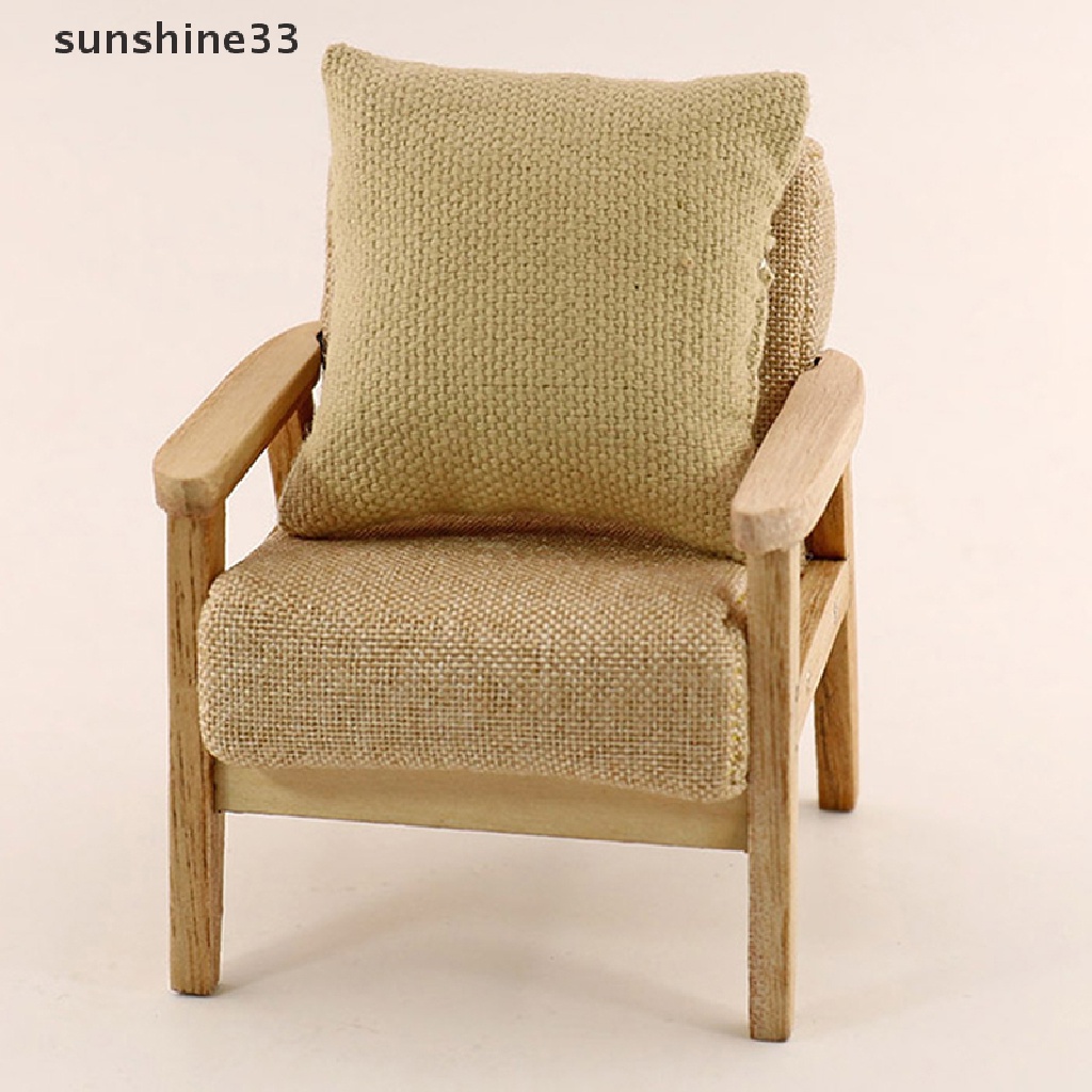 Bộ 2 Gối sofa Trang Trí Nhà Búp Bê Tỉ Lệ 1 / 12