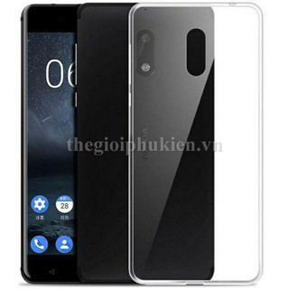 Ốp lưng silicon dẻo trong suốt dành cho Nokia 6