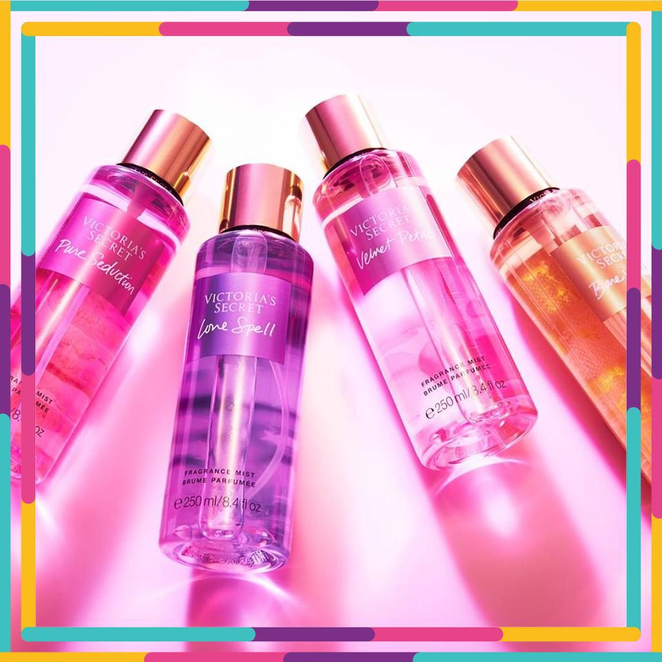 Xịt Thơm Body mist Victoria ’s Secret (250ml - chiết 100ml) 🌺 🌺 Aqua Kiss, Love Spell, Velvet Petals, Amber Romance | BigBuy360 - bigbuy360.vn