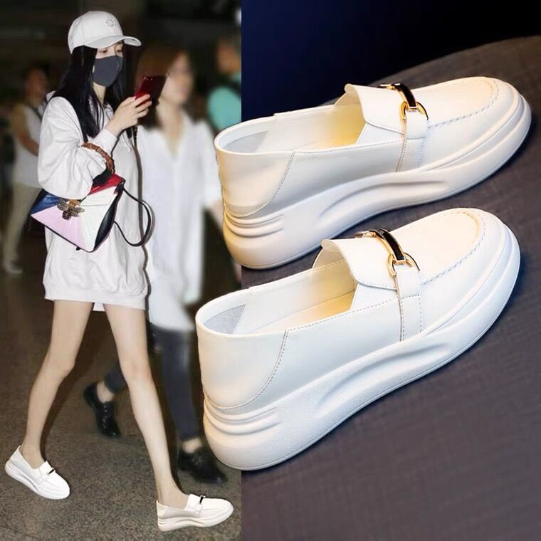 Giày Slip On Màu Trắng Dễ Phối Đồ Thời Trang Xuân Thu Hàng Mới 2022 Dành Cho Mẹ Bầu