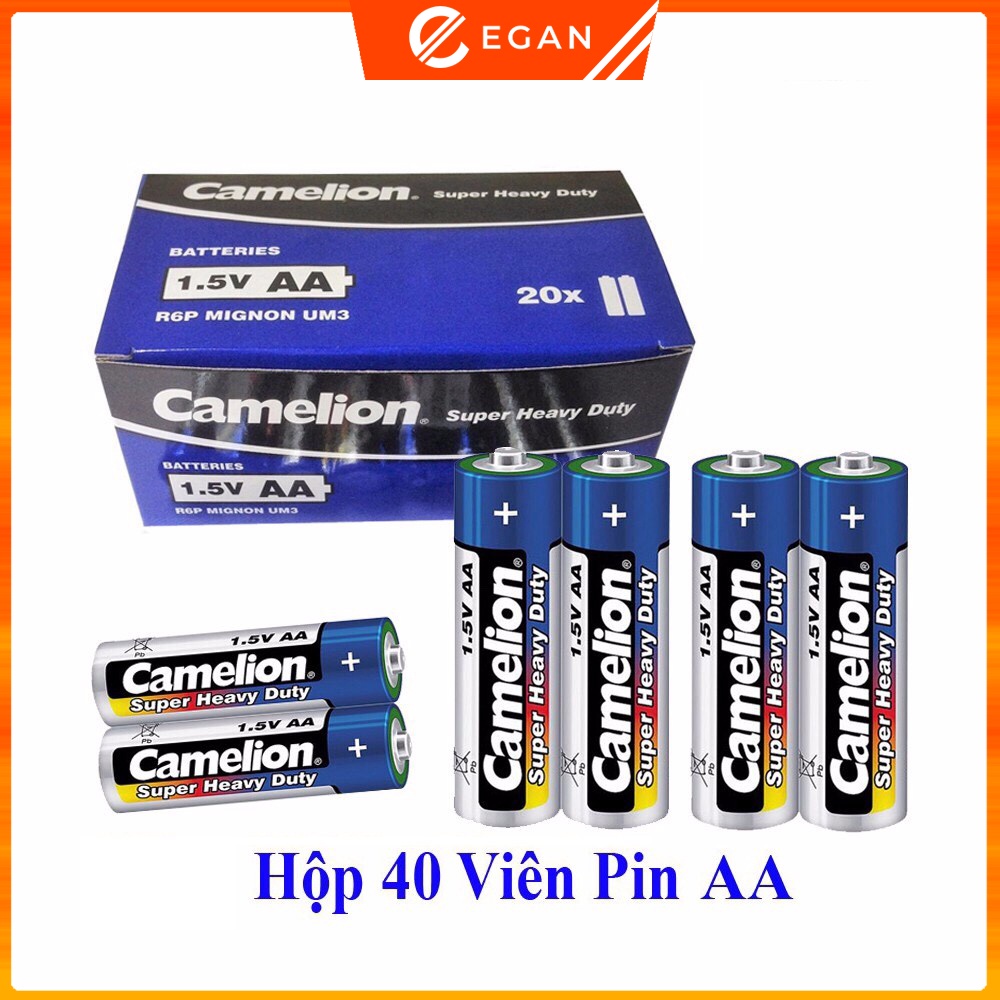 Hộp 40 viên Pin Tiểu AAA (3A) Camelion Super Heavy Duty Battery 1.5V