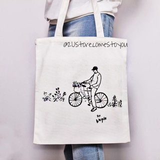 Túi tote đeo vai thêu nhân vật  - có nhận theo yêu cầu