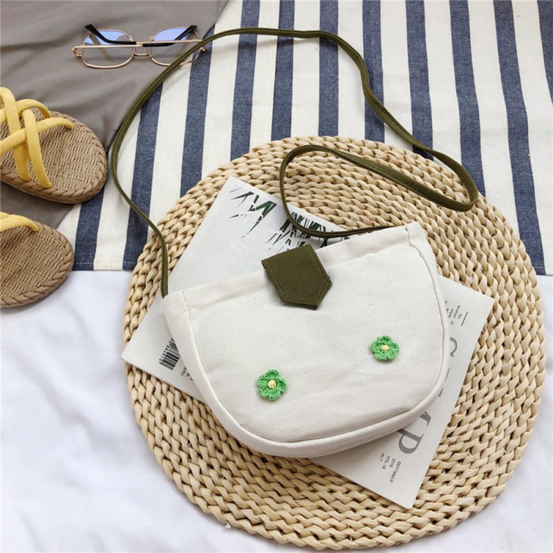 Túi vải canvas đeo chéo phong cách thời trang cho phái nữ
