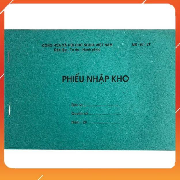 Phiếu Nhập Kho 1 Liên A5(13X19cm) - Dùng Cho Kế Toán, Thủ Kho Nhập Hàng