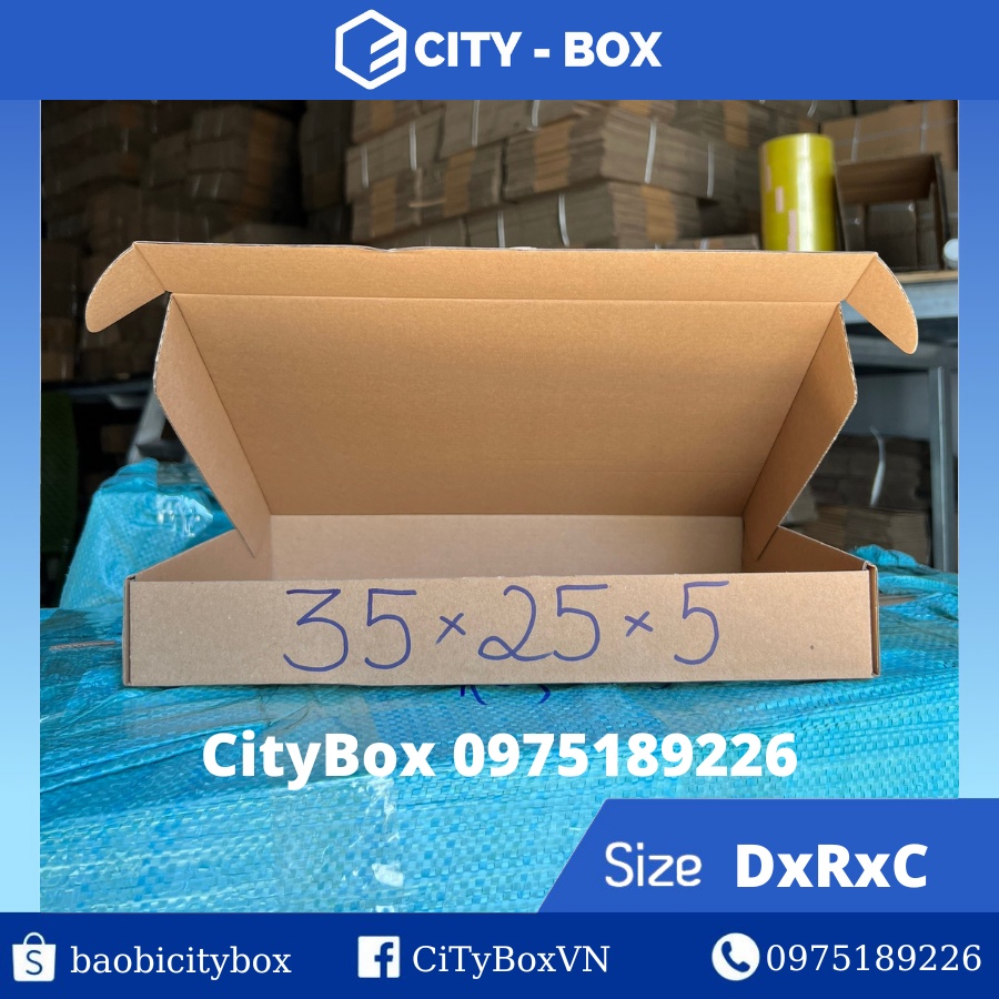 35x25x5 set 20 hộp nắp gài - hộp nắp gài 35x25x5