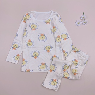Bộ cotton dài tay Moimoln sử tử vàng đội vương miệng