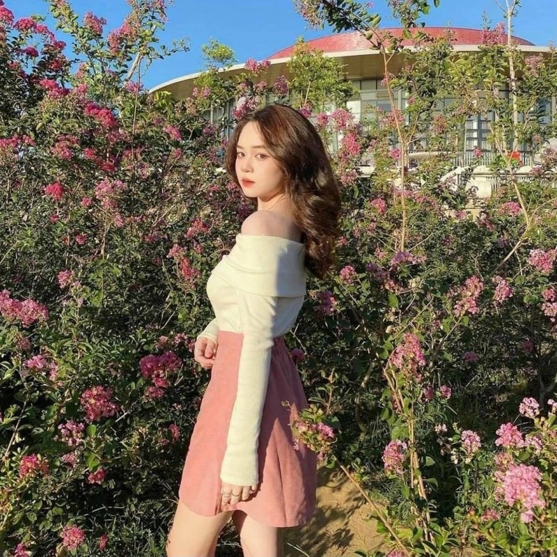 ÁO KIỂU THUN GÂN HỞ VAI TAY DÀI NỮ UN-QN-MC //Thiên Yết