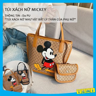 Túi xách nữ thời trang mickey, túi xách nữ da mềm cao cấp, kiểu dáng công sở
