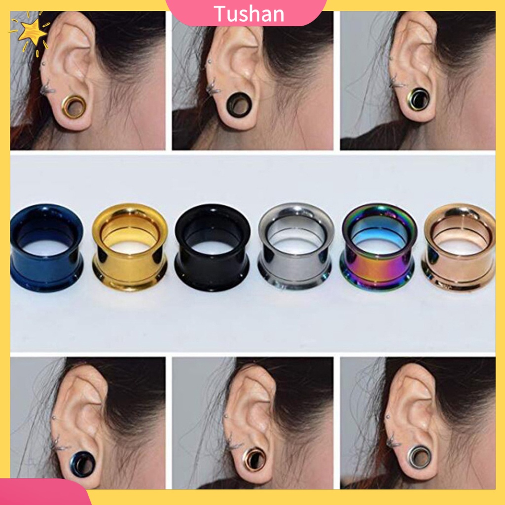 Khuyên nong tai bằng thép không gỉ nhiều màu sắc thân thiện với làn da dành cho nam và nữ