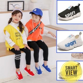 (55) Giày Sneaker trẻ em phiên bản Hàn Quốc đế gấu chống trơn, trượt, thoáng khí dễ chịu cho bé
