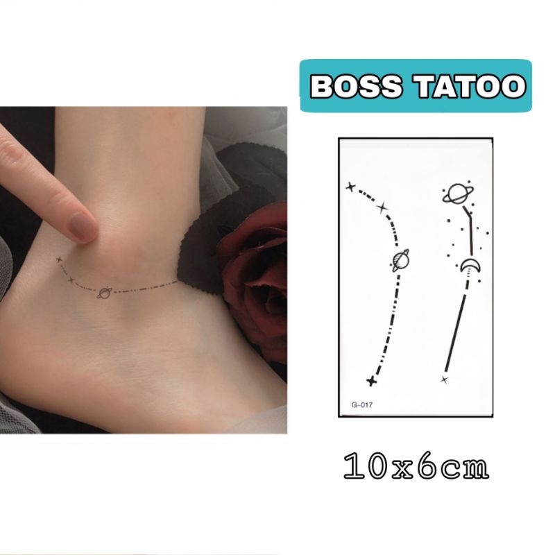 Hình xăm hành tinh g17. Xăm dán tatoo tạm thời size &lt;10x6cm