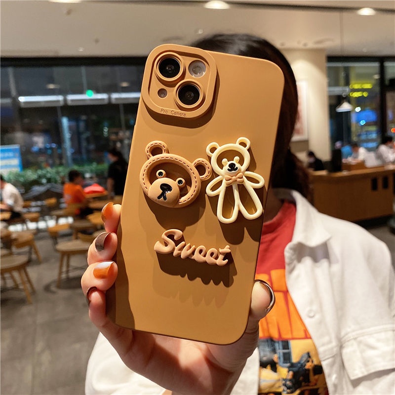 Ốp lưng iphone cạnh vuông bảo vệ camera Brown candy 7plus x xsmax 11 11promax 12 12pro 12promax 13 13pro 13promax DT13 | BigBuy360 - bigbuy360.vn
