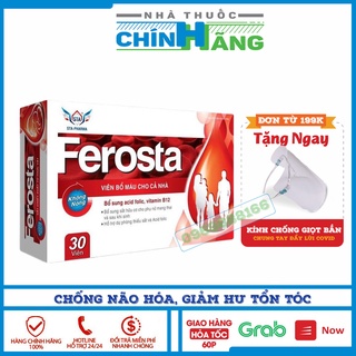 Viên bổ máu cho cả nhà Ferosta- Hộp 30 viên