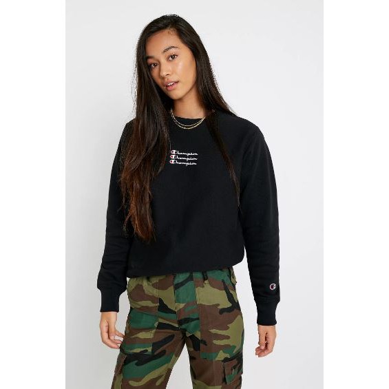 Áo nỉ sweater Champion UO Exclusive Triple Script Logo 113296  113042