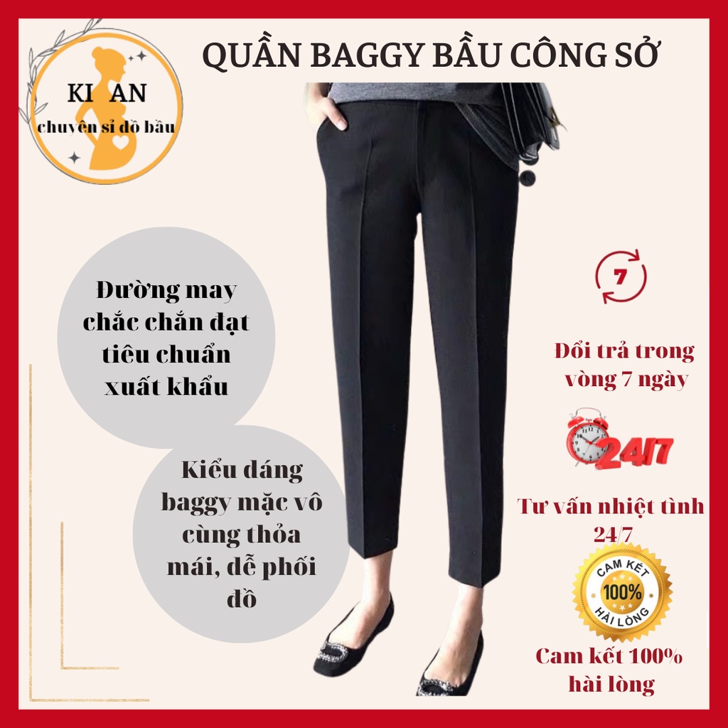 Quần bầu công sở loại1❤️chất umi dày dặn K xổ lông❤️K phải chất tuyết mưa mỏng hàng rẻ nhanh xù💕có chun chỉh QB201