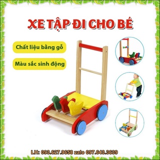 Xe tập đi gỗ - xe gà tập đi hình con gà cho bé - Giao Hỏa Tốc
