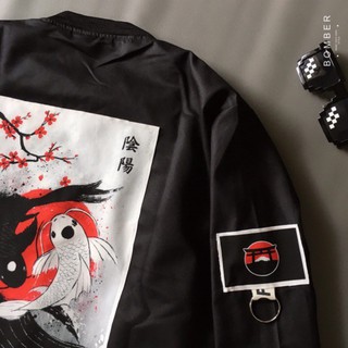 [Ảnh + video thật 100%] Áo khoác Bomber THE.K.O.I (hàng design cao cấp) [Miustore]