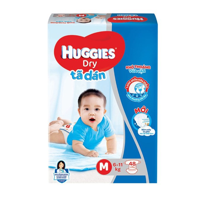 Bỉm huggies dán M48