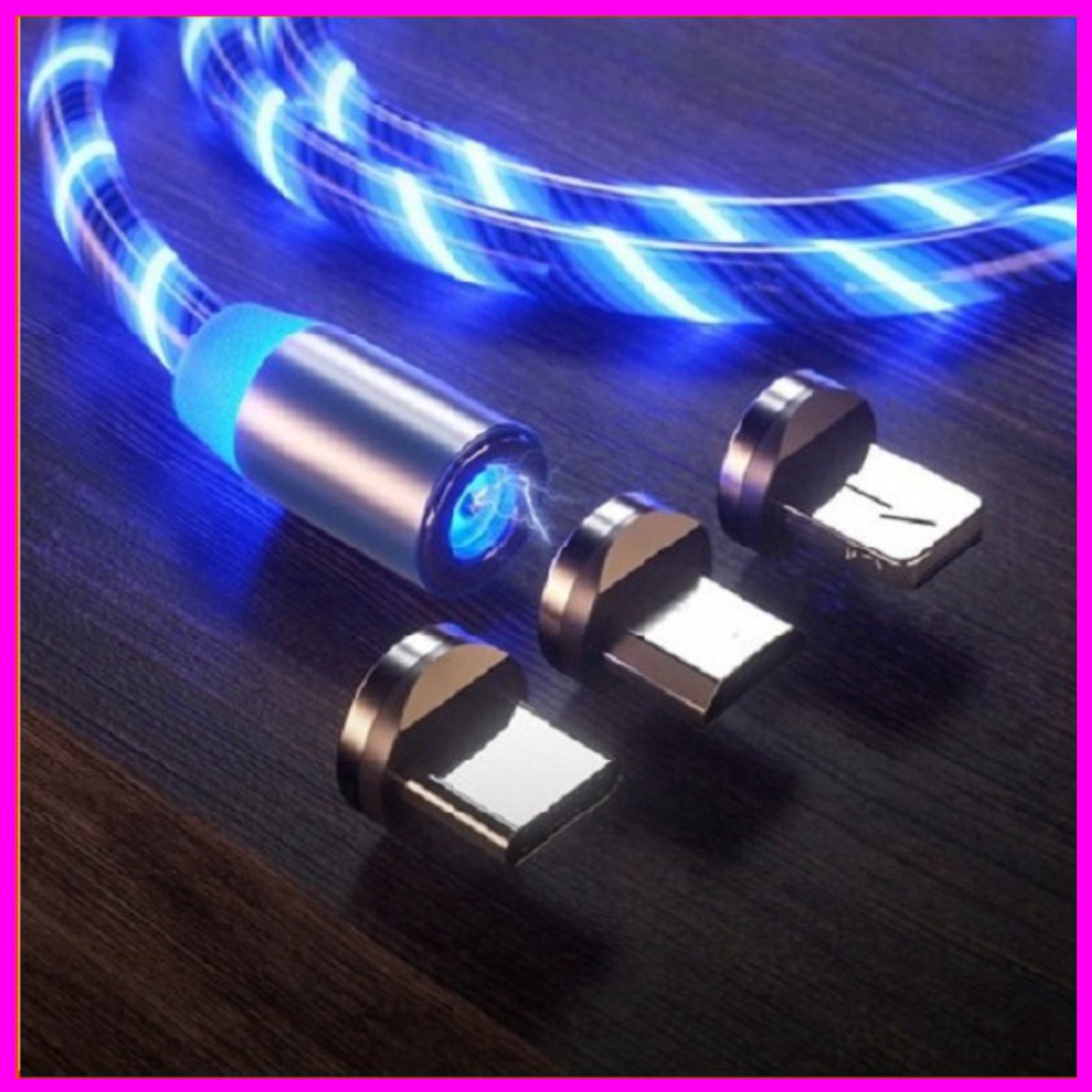 Cáp nam châm dây phát sáng 3 đầu  - HOT