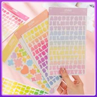 Sticker chữ và số dùng để trang trí