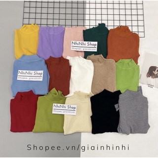 áo len tăm nữ cổ 3 phân