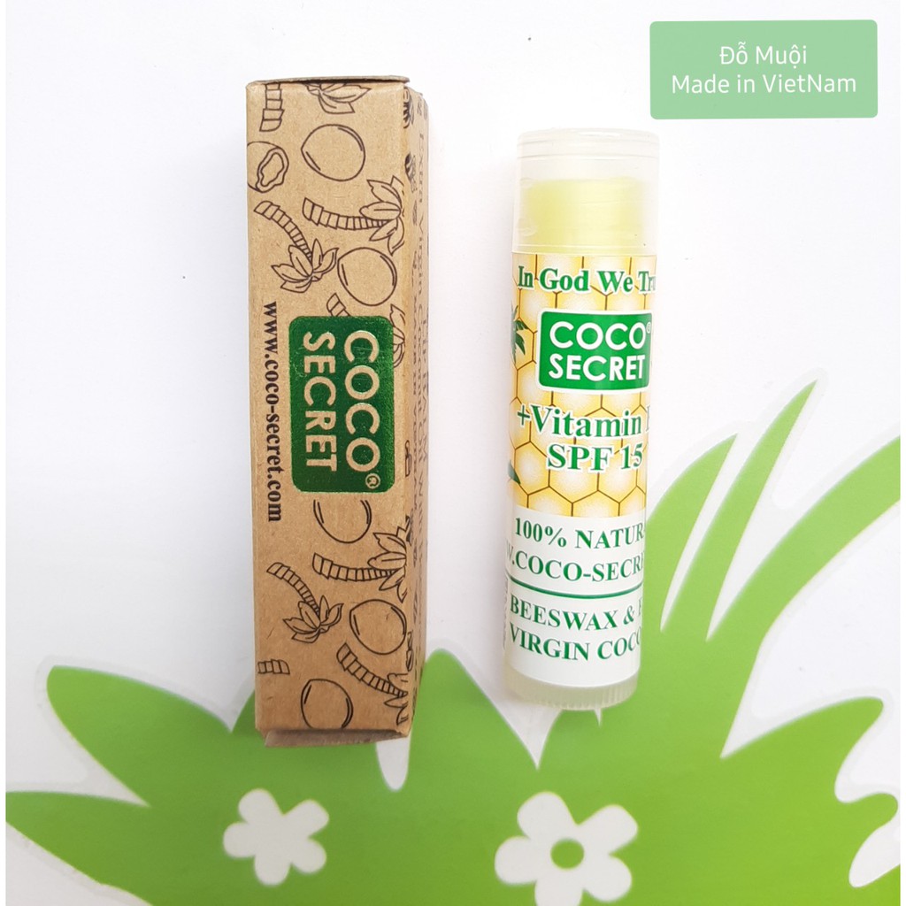 Son dưỡng môi dầu dừa sáp ong Coco Secret